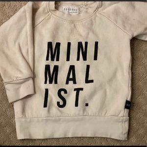 Mini-malist sweatshirt